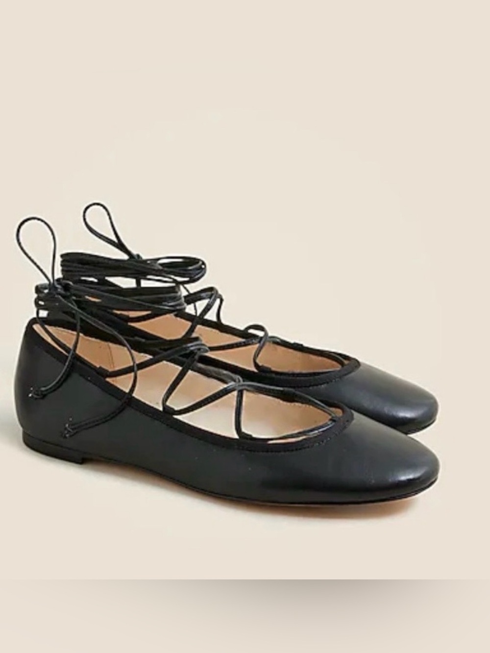 JCrew lace up Flats